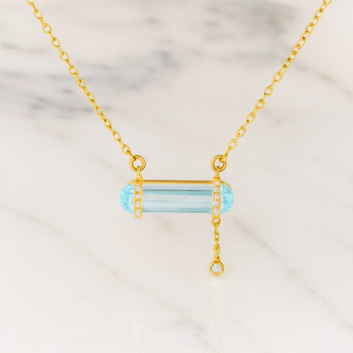 "Hydra" Aquamarine Necklace