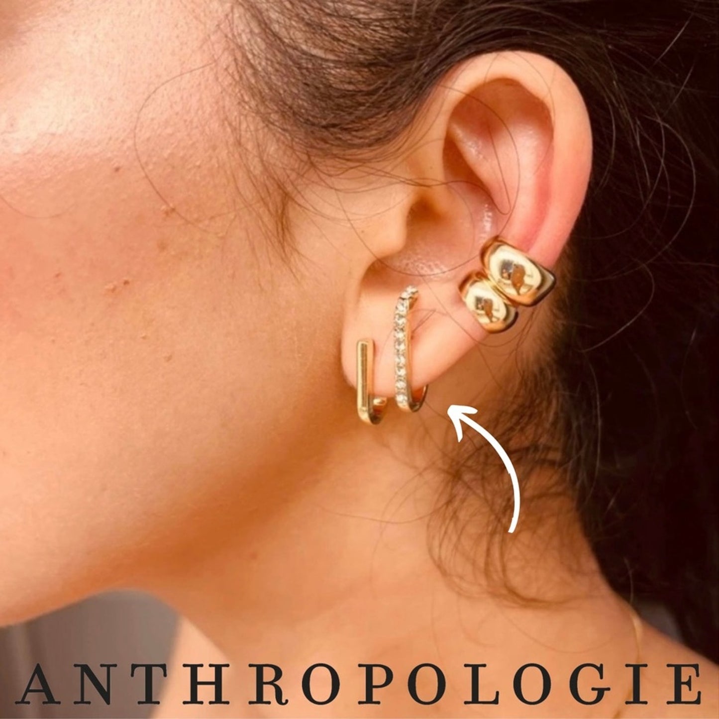 Anthro x Uncommon Illusion Double Hoops