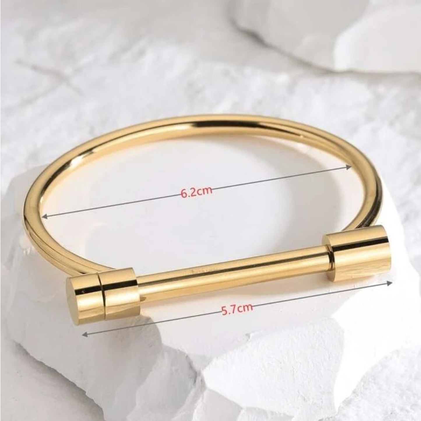 Horseshoe Cuff Screw On Bar Bracelet