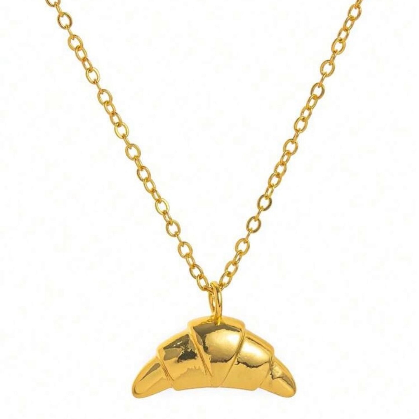 Croissant pendant necklace
