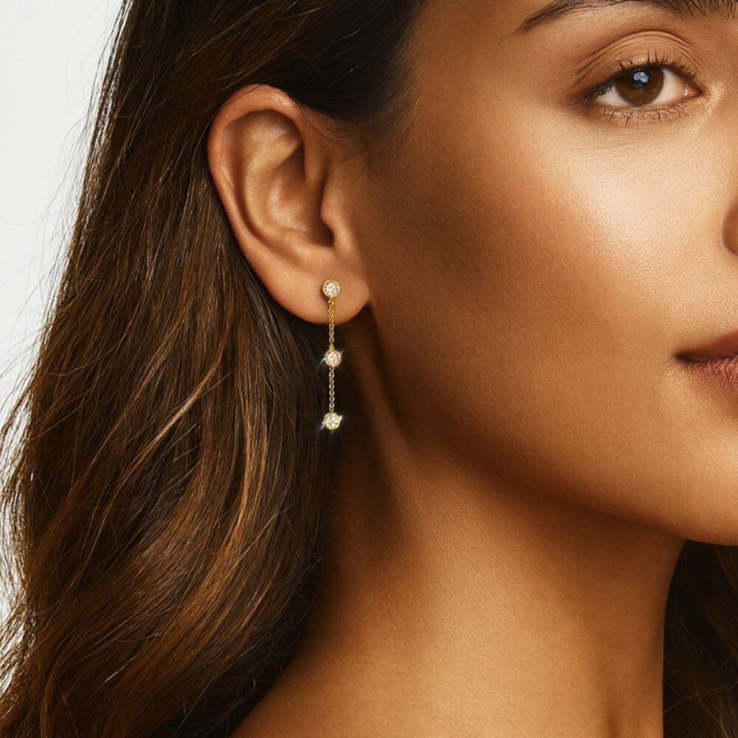 "Sloane" Lab Diamond 14K Drop Earrings