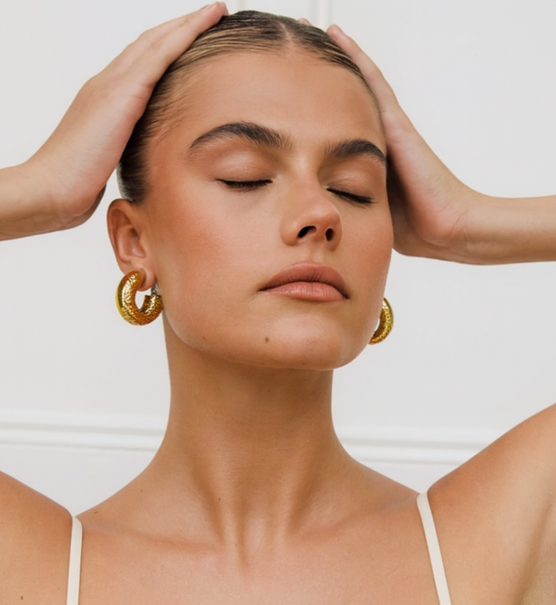 "Bahama" Hammered Hoops