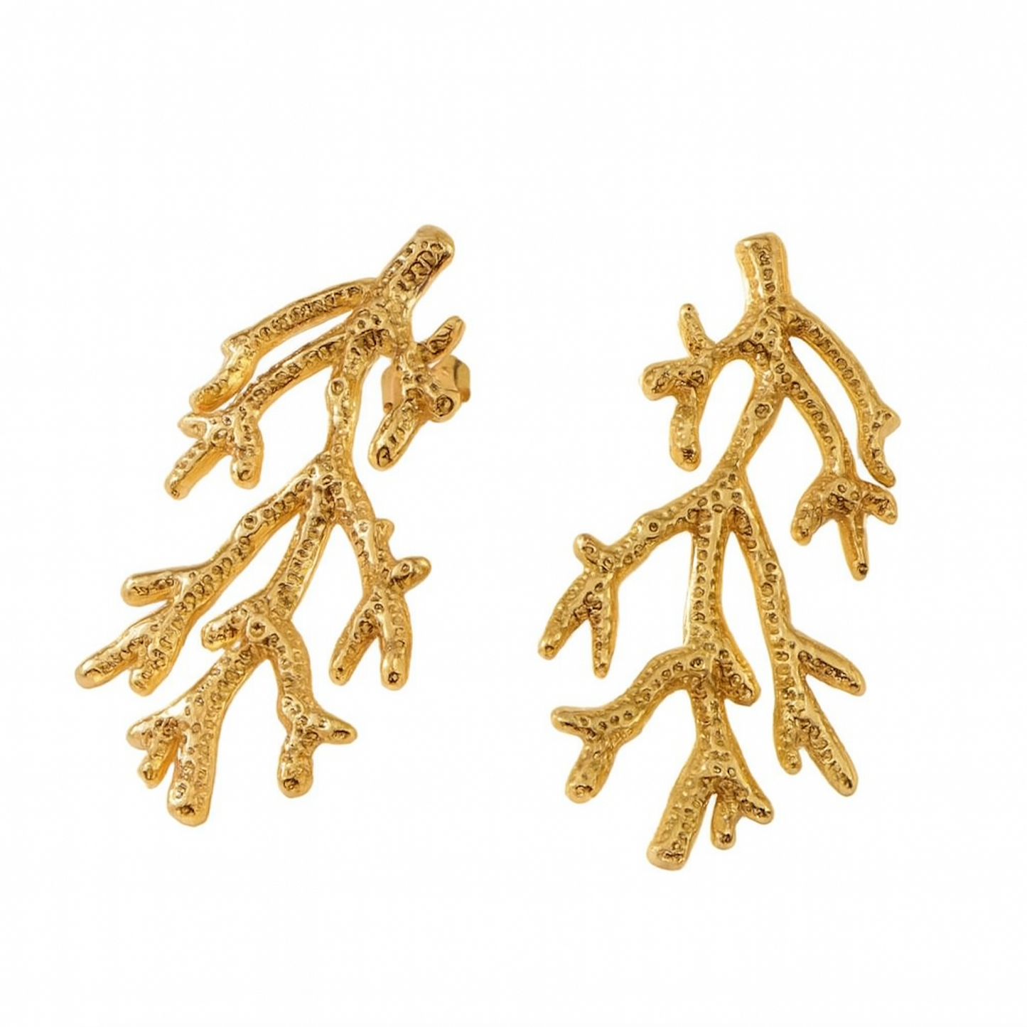 “Cora Petite” Gold Reef Earrings