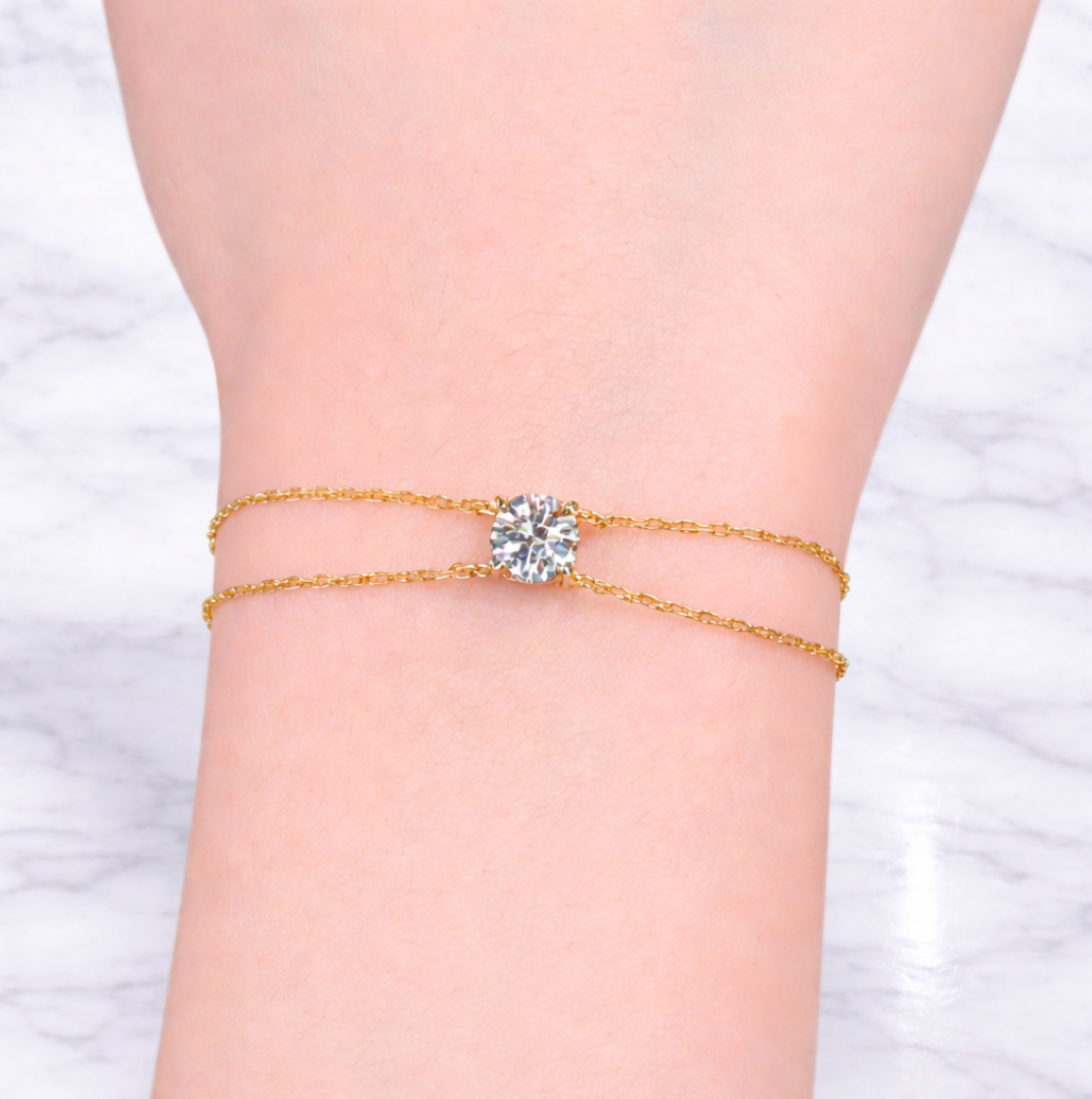 "Collins" Lab Diamond Gold Bracelet