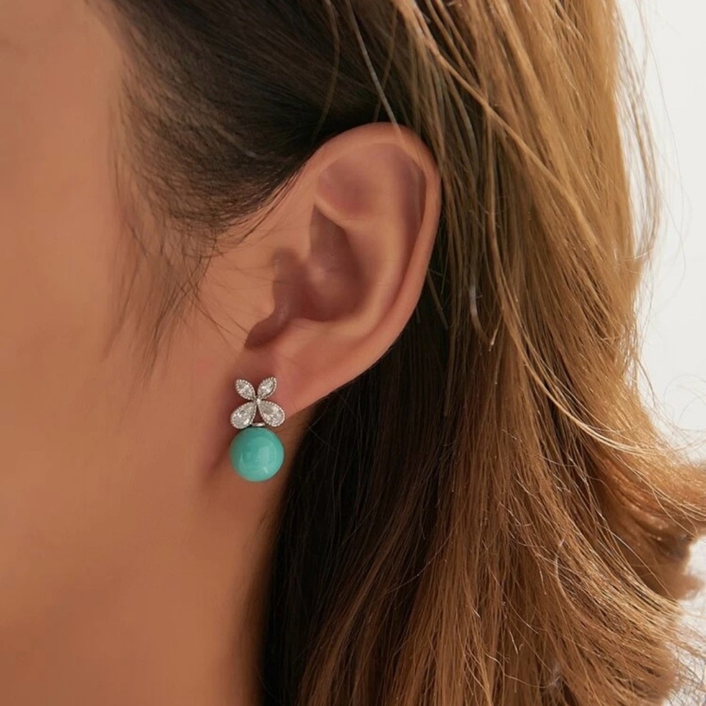 “Vanetta” Tiffany Blue Earrings