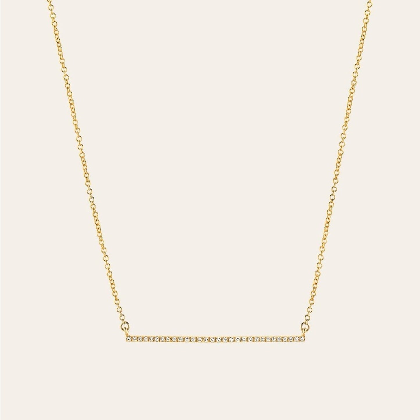 “BELLA” Gold Bar Bling Necklace