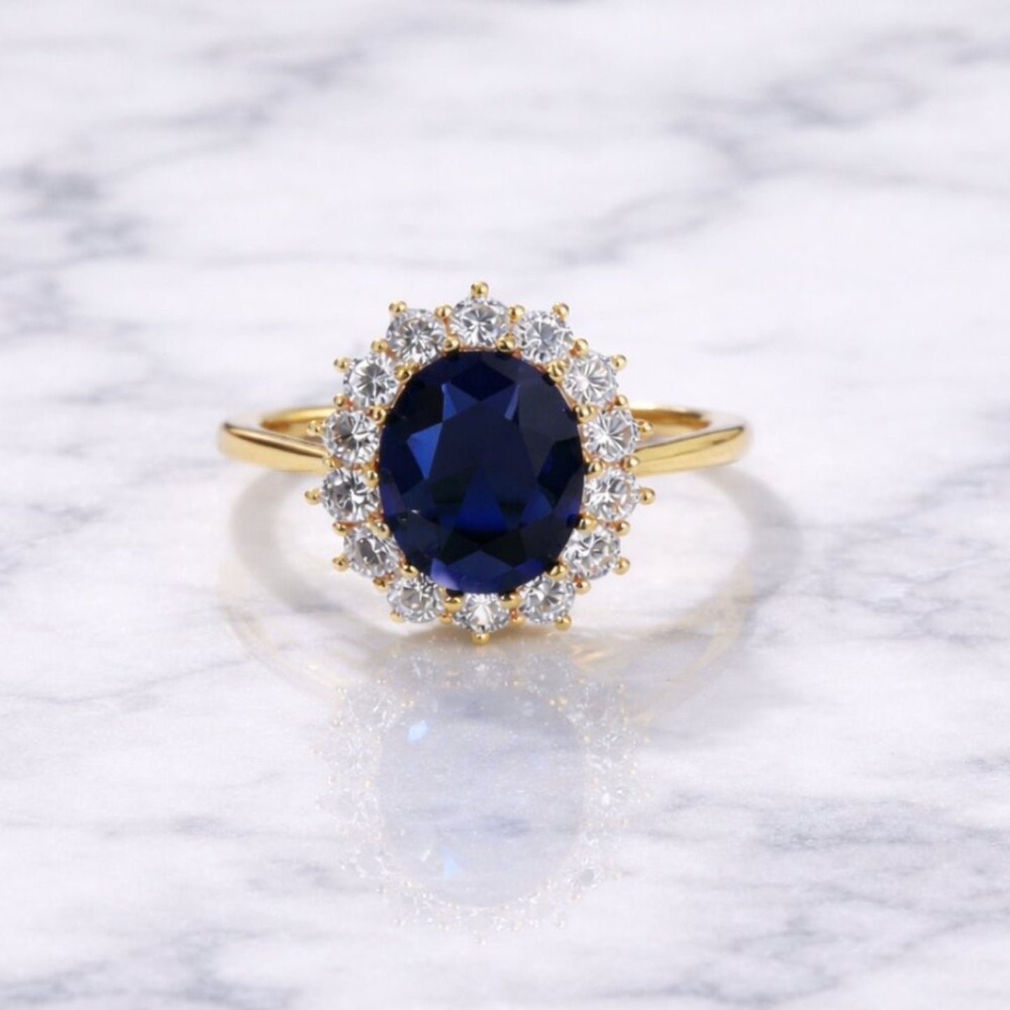 "Heritage" Deep Blue Gemstone Ring