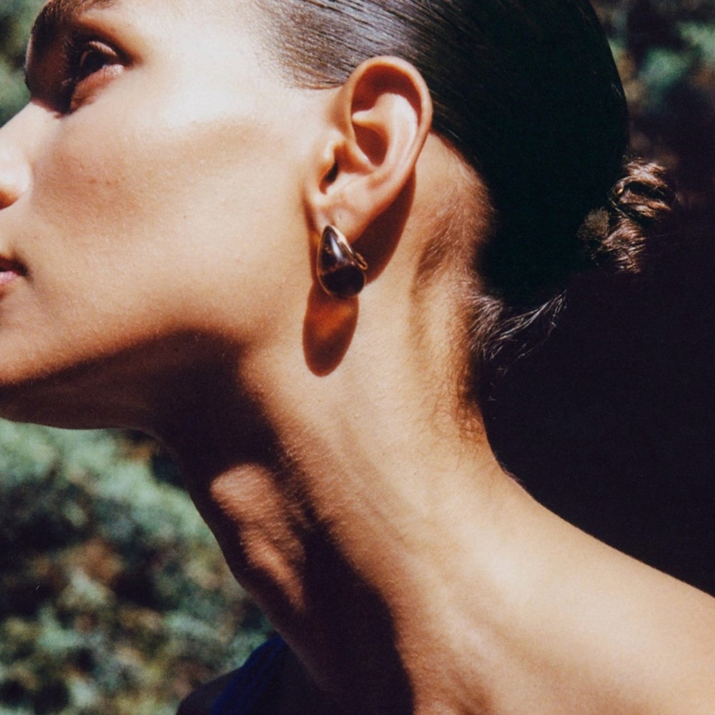 Tortoise Petra Mini Drop 18K Gold Plated Earrings
