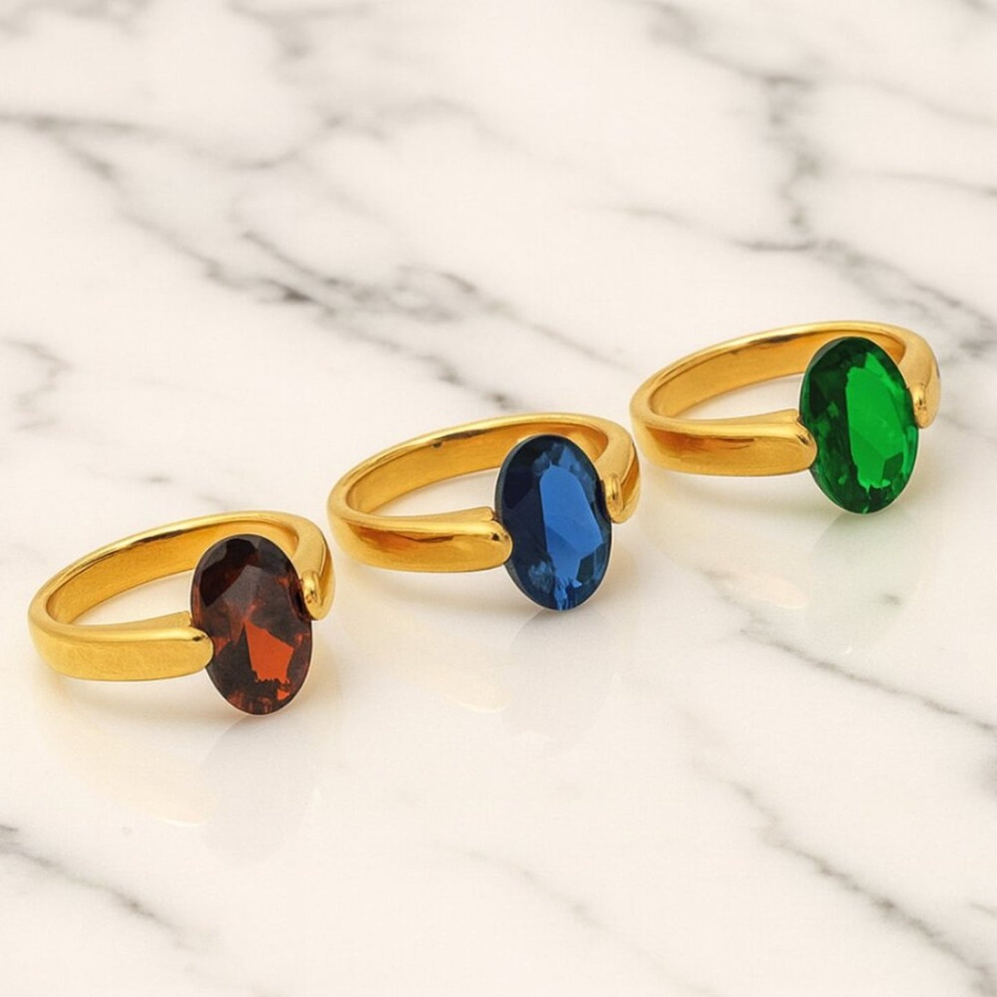 "Felicity" Gemstone Ring 1pc