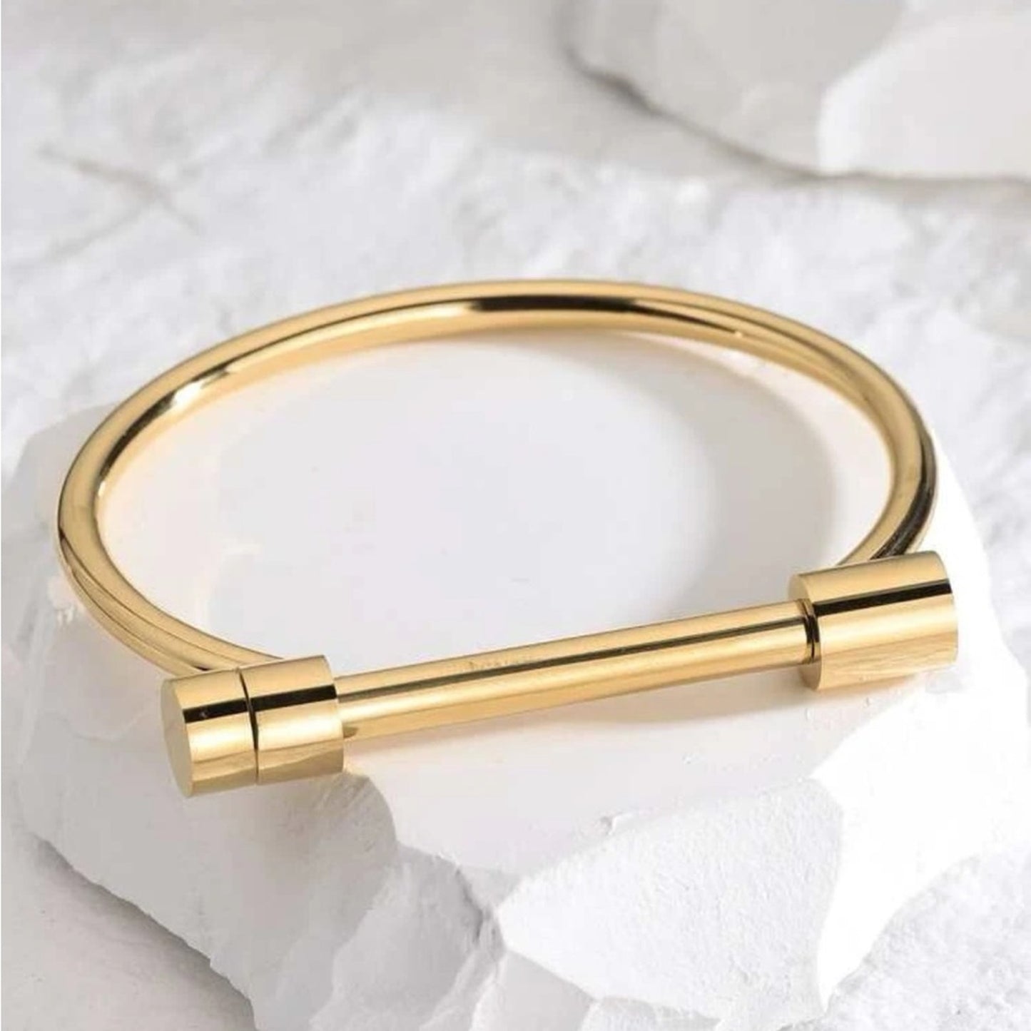 Horseshoe Cuff Screw On Bar Bracelet
