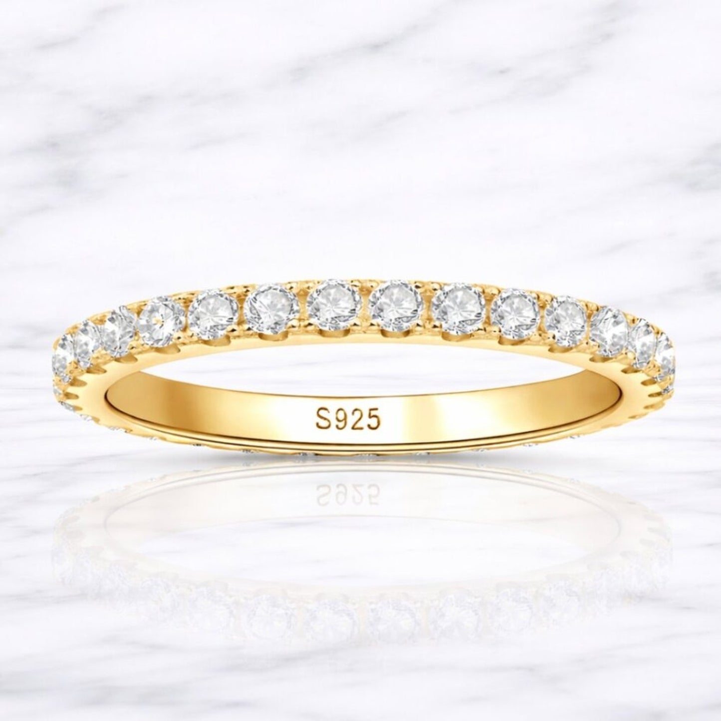 "Riviera" 2mm Lab Diamond Infinity Ring