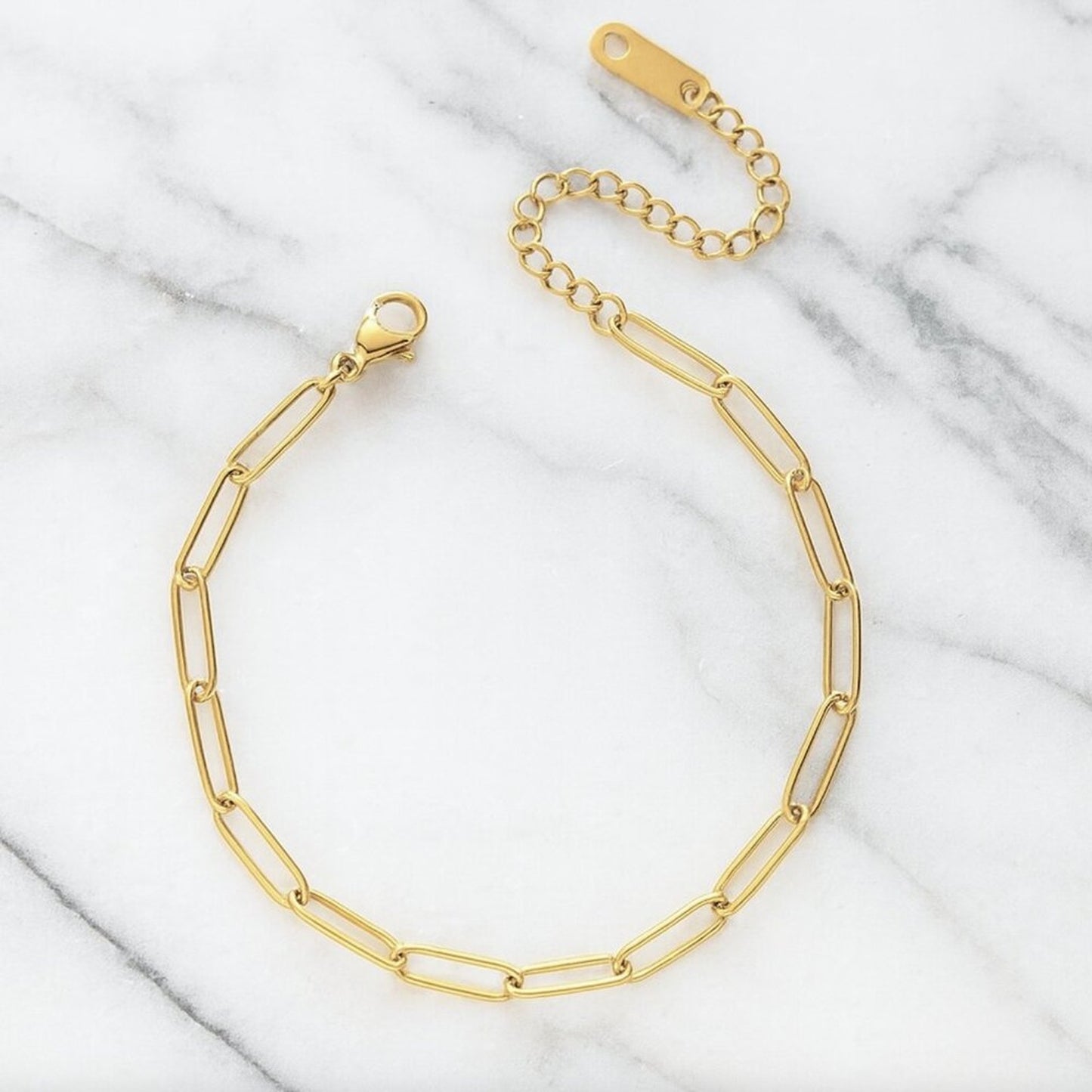 “Evelyn” Paperclip Chain Bracelet