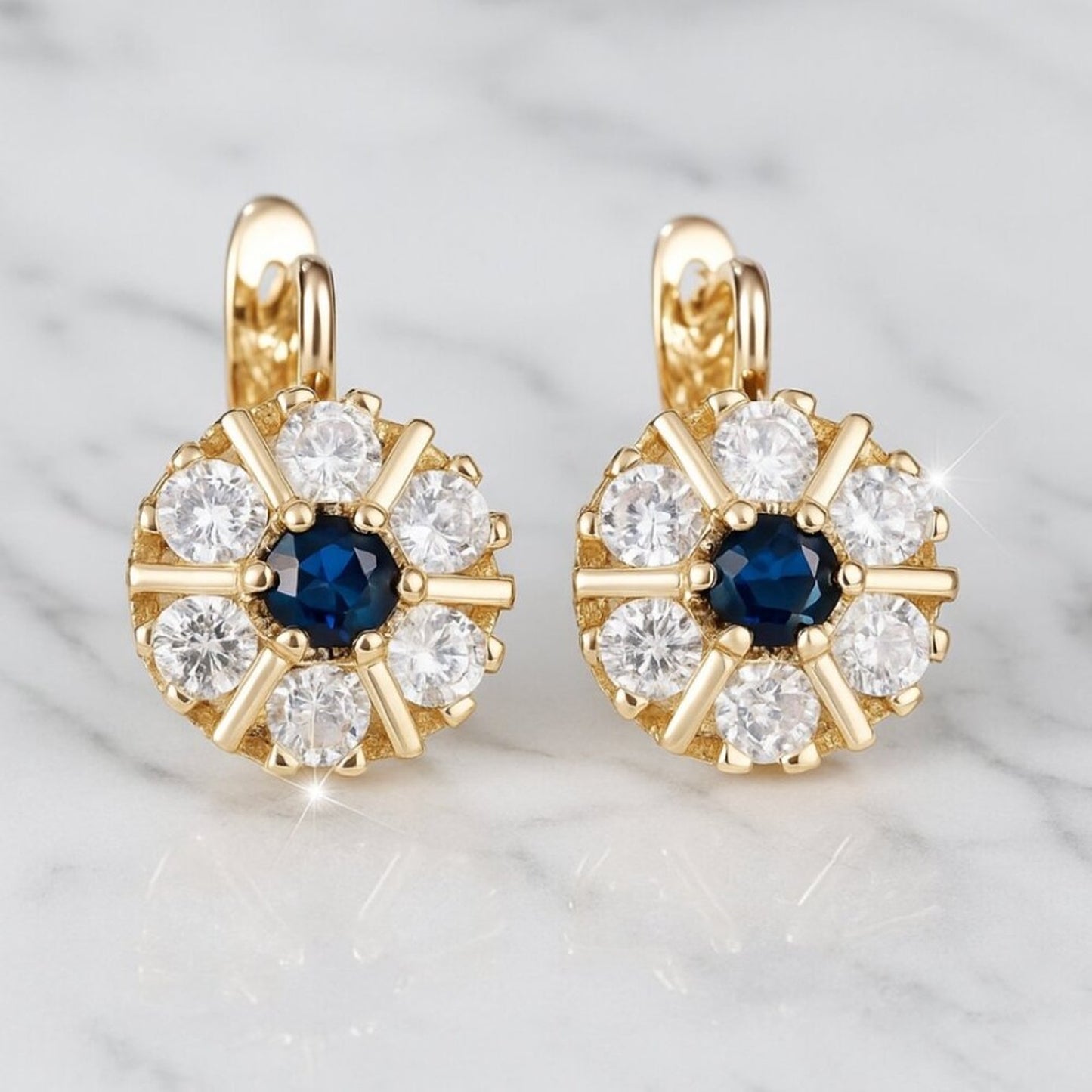 "Sapphira" Vintage Style Earrings