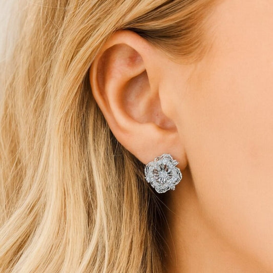 "Jacintha" Earrings Silver