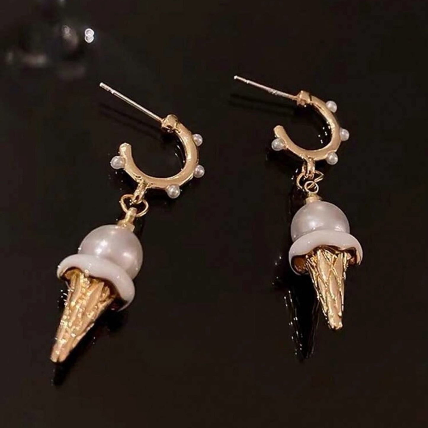 Petite Ice Cream Hoop Earrings