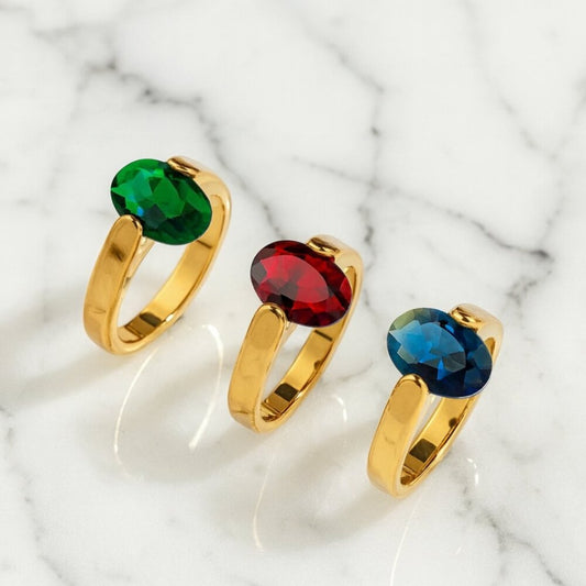 "Felicity" Gemstone Ring 1pc