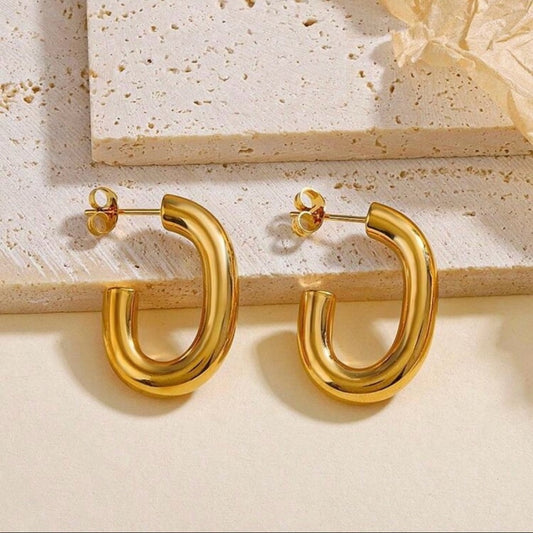 “Jordyn” Waterproof Hoop Earrings