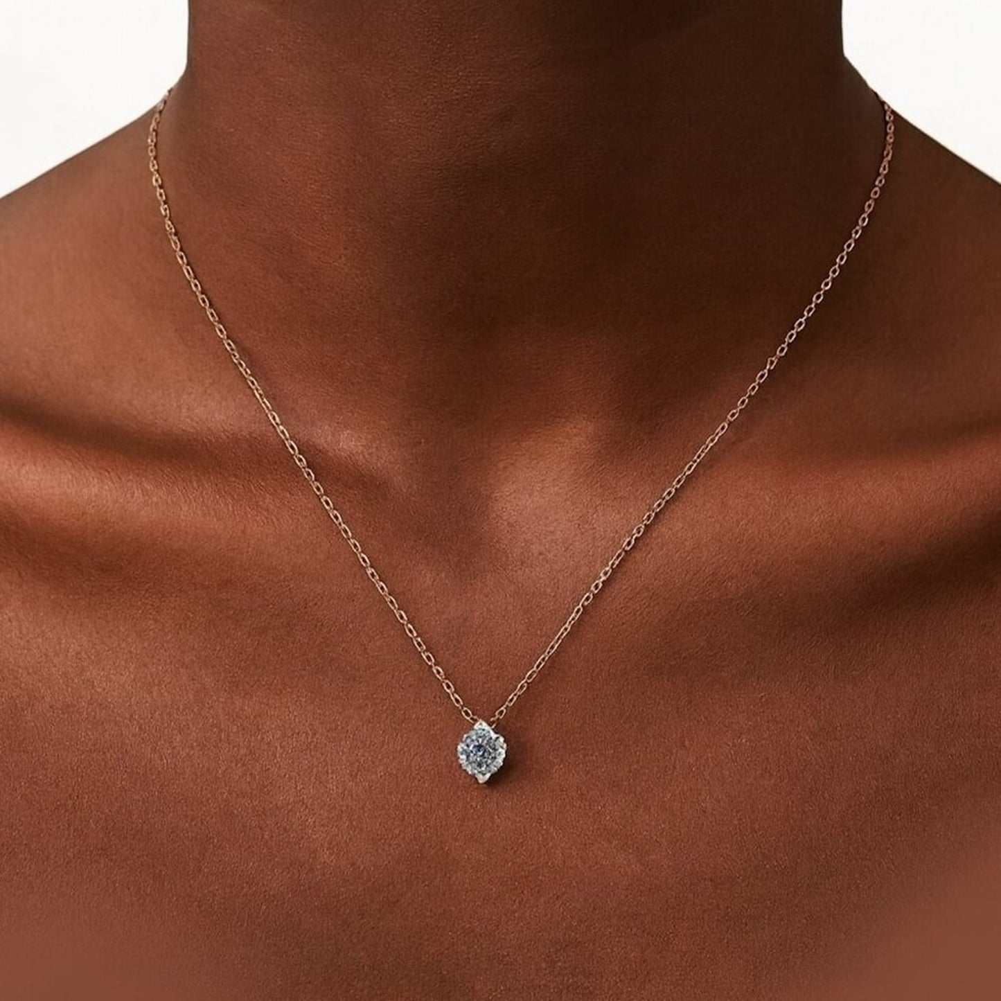 "Carter" Lab Diamond 925 Pendant Necklace