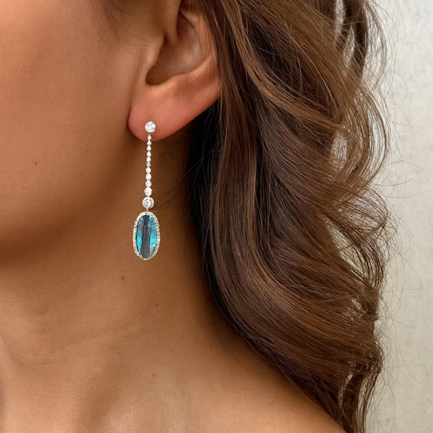 "Helena" Aquamarine Earrings