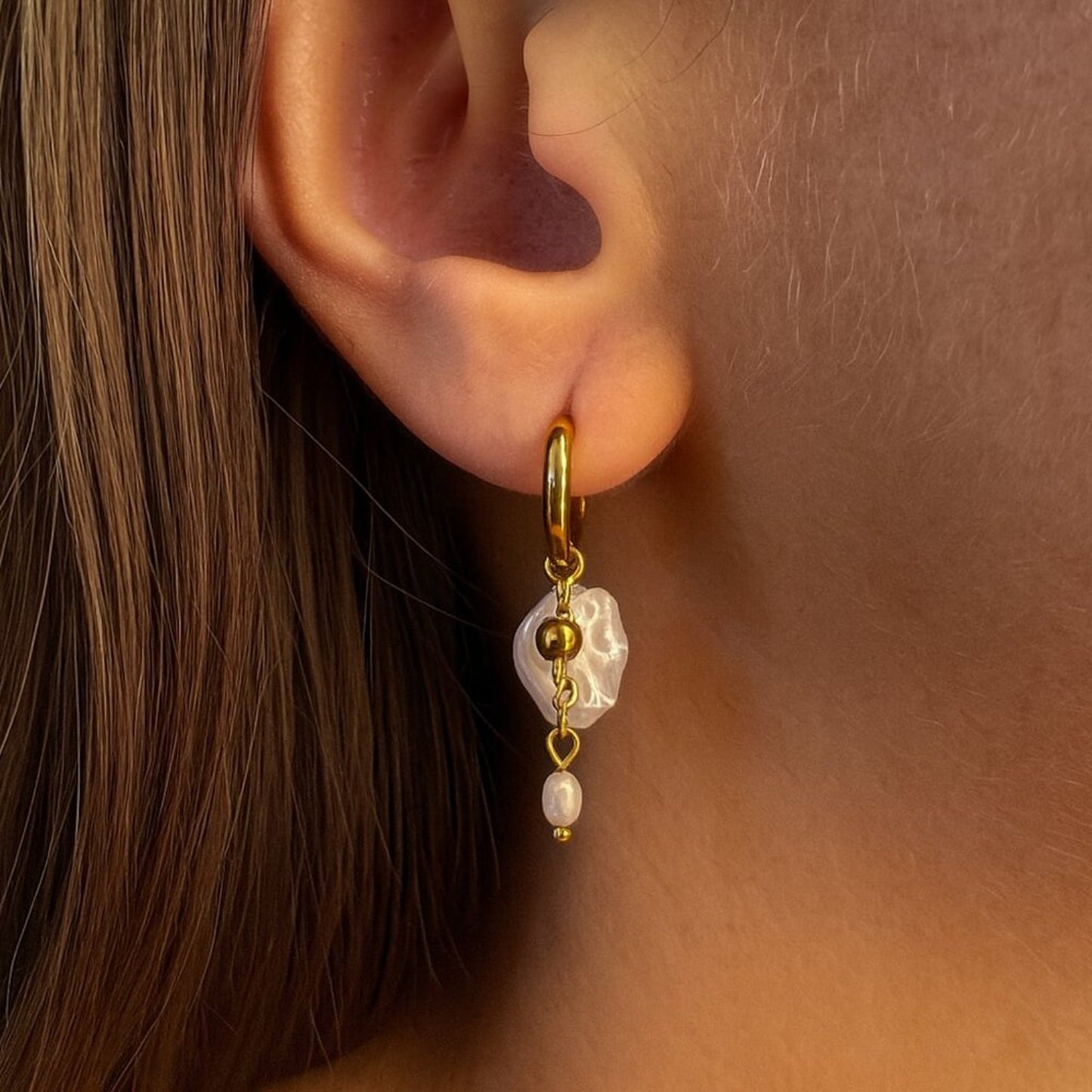 🇮🇹 “Elliana” Lake Como Freshwater Pearl Earrings