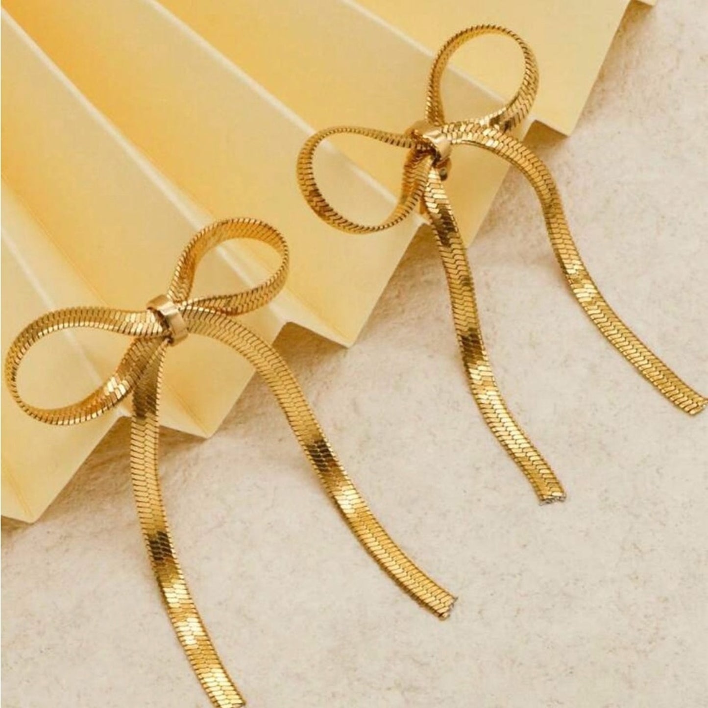 “Lauren” - Ribbon Earrings Stainless Steel