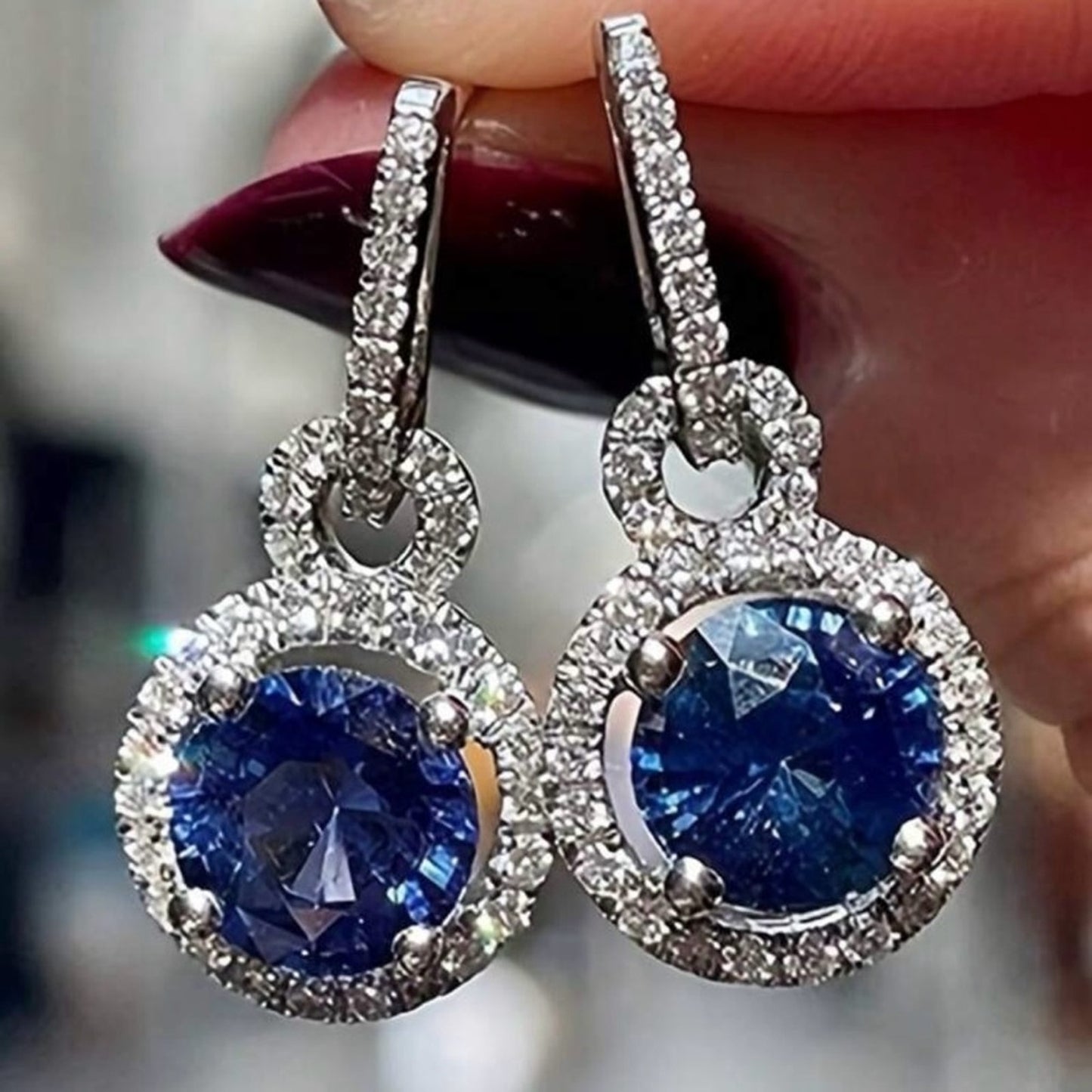 “Ariana” 18K White Gold Plated luxe earrings