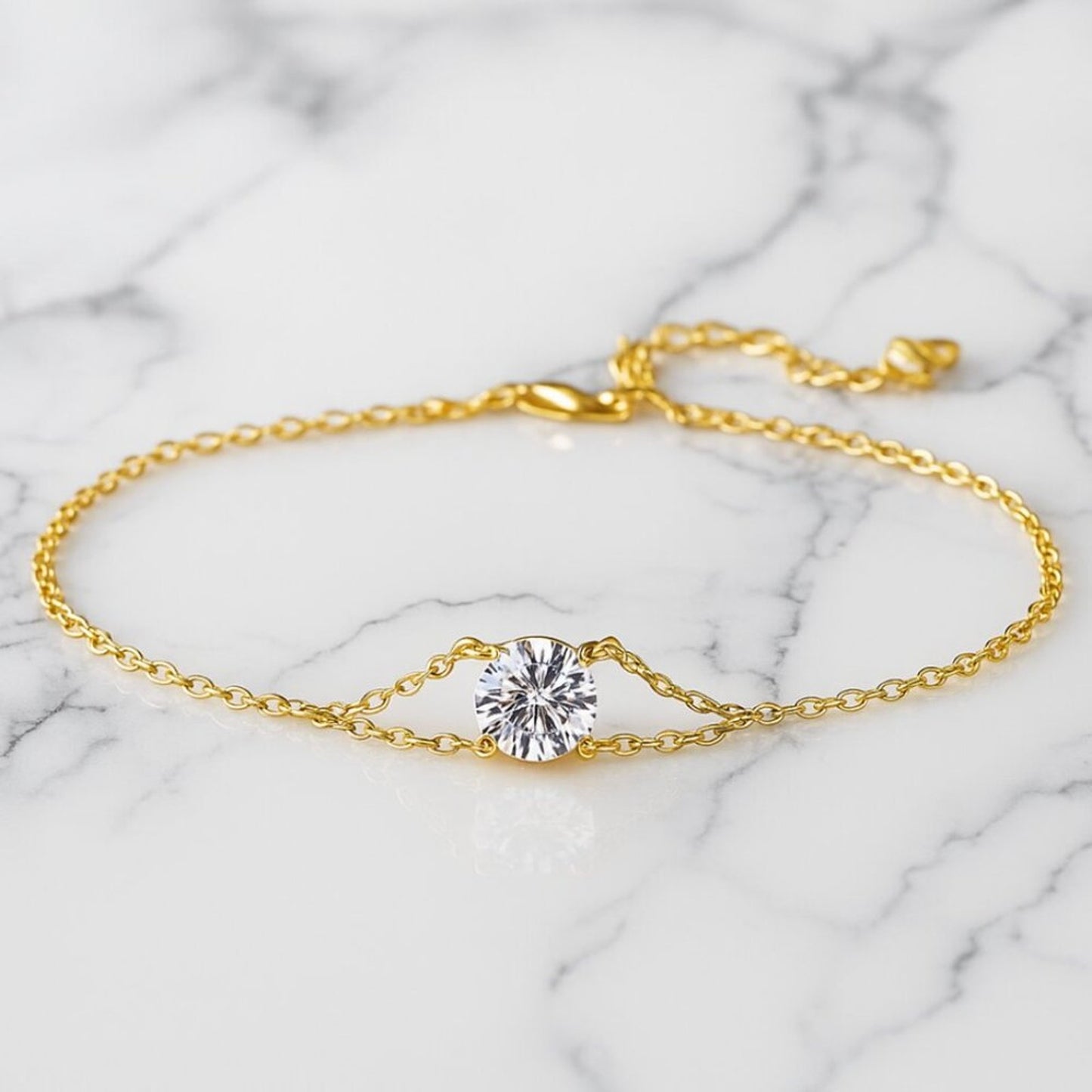 "Collins" Lab Diamond Gold Bracelet