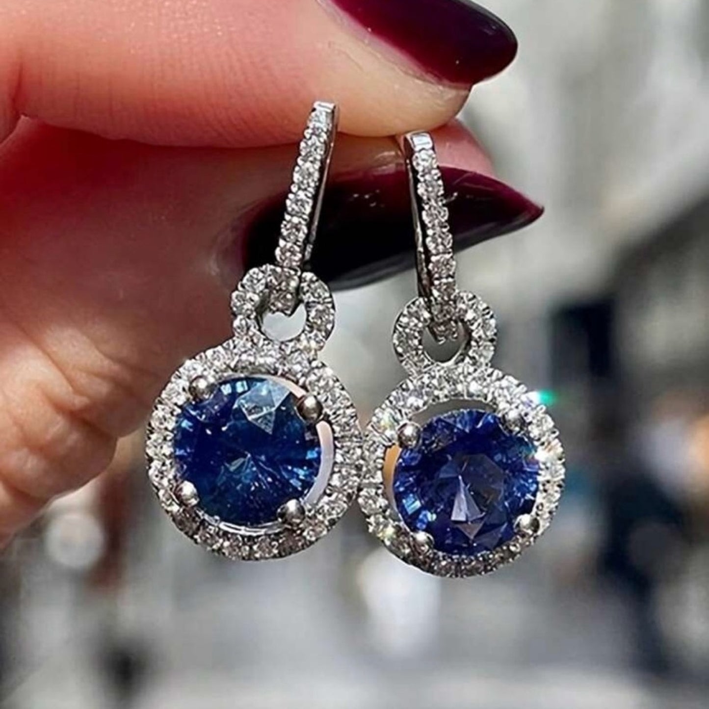 “Ariana” 18K White Gold Plated luxe earrings