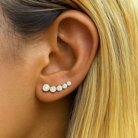 "Kallie" Lab Diamond Cascade Earrings