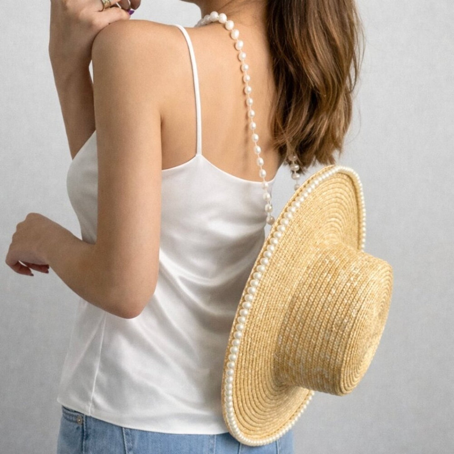 "Magnolia" Pearl Strand Derby Hat