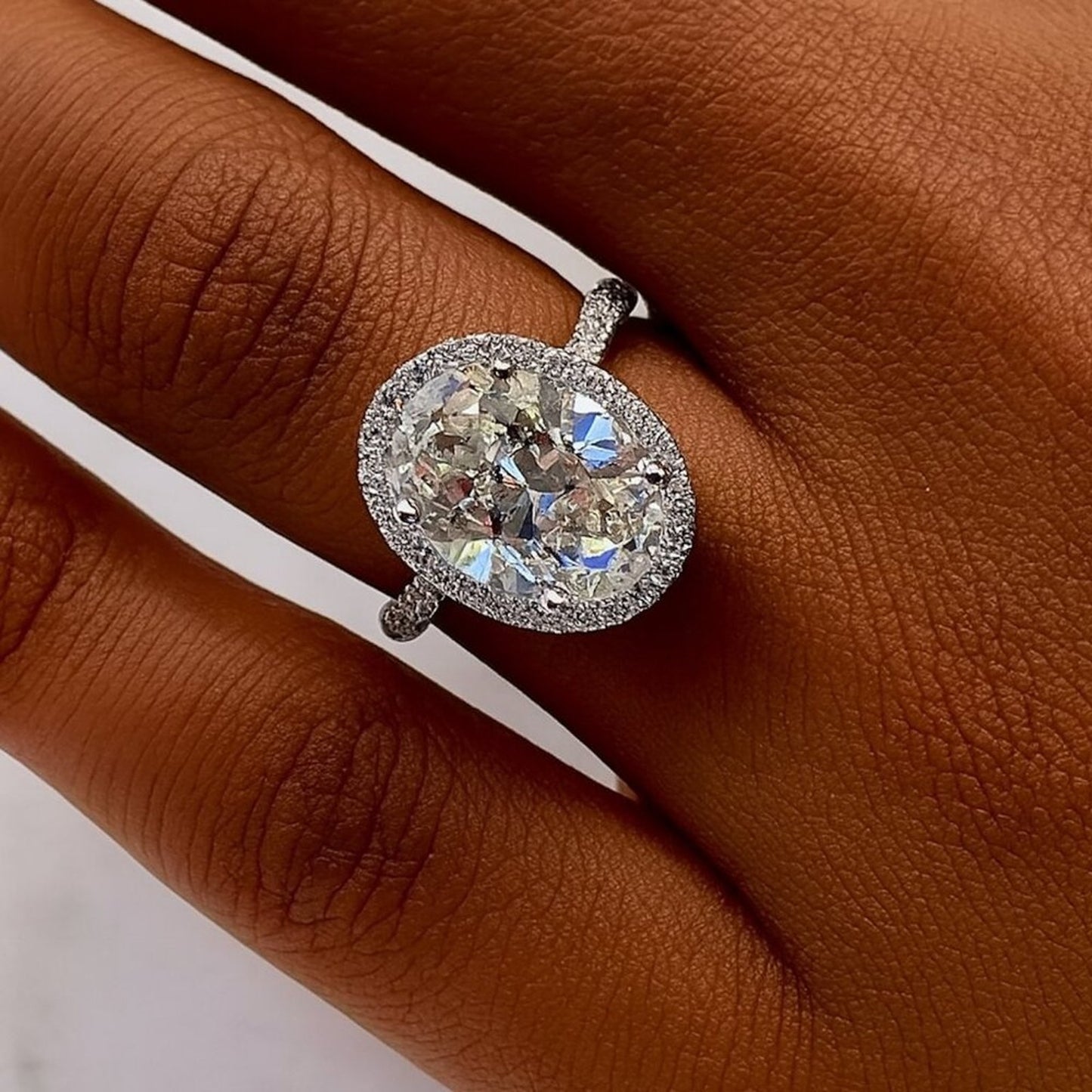 “Genevieve” 3ct S925 Sterling Silver Travel Ring