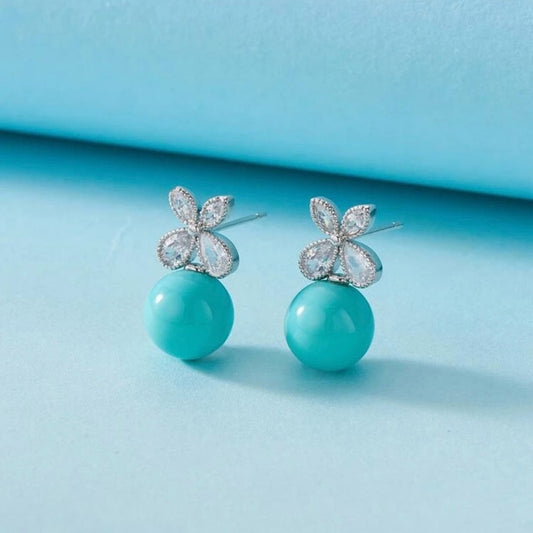 “Vanetta” Tiffany Blue Earrings