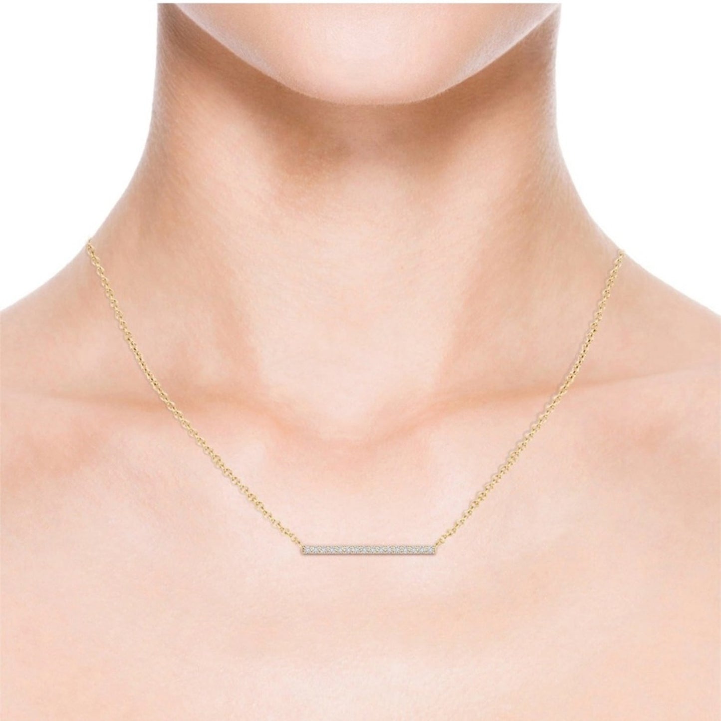 “BELLA” Gold Bar Bling Necklace