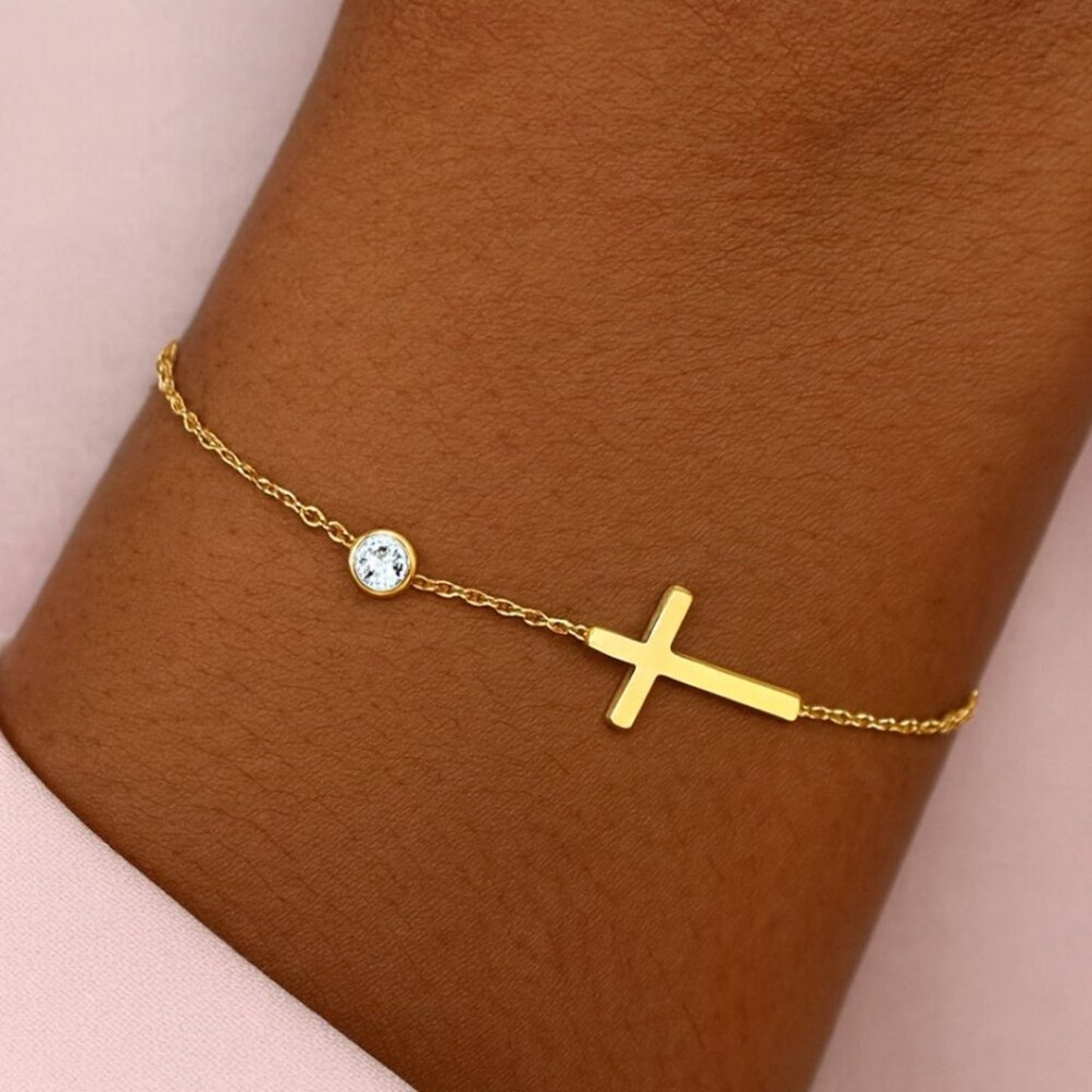 "Proverbs" Cross Bracelet