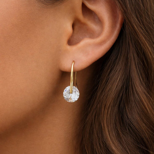 "Josiah" Swarovski Crystal French Hook Earrings