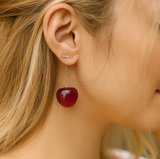 Anthro Cherry Drop Earrings