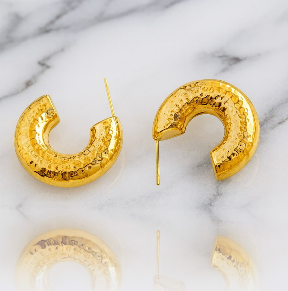 "Bahama" Hammered Hoops