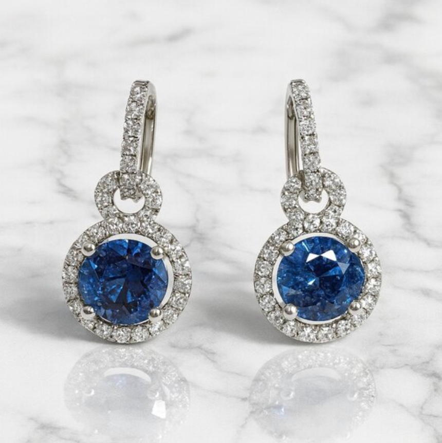 “Ari” 18K White Gold Plated luxe earrings