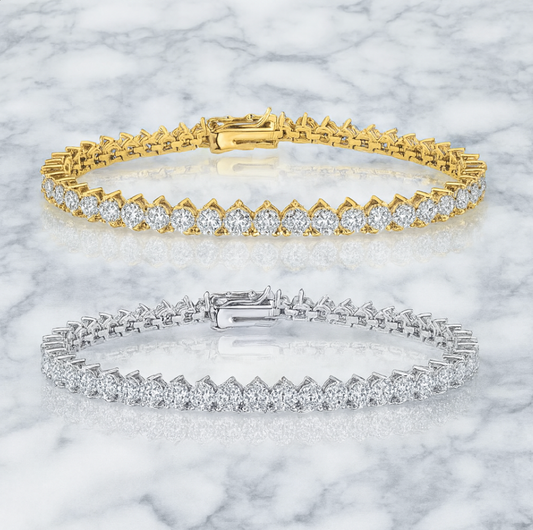 Bracelet - “Bellagio” LUXE 3 Prong Tennis Bracelet