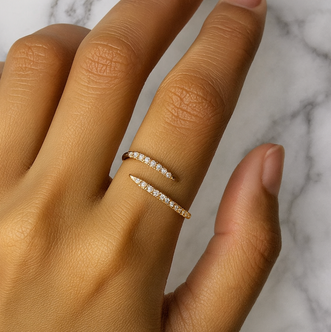 "Iridessa" 925 Wrap Around Ring