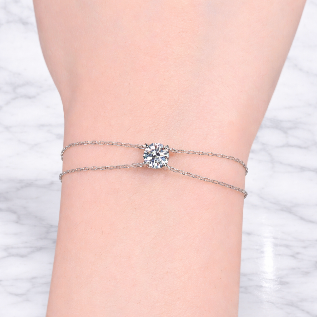 "Collins" Lab Diamond Gold Bracelet