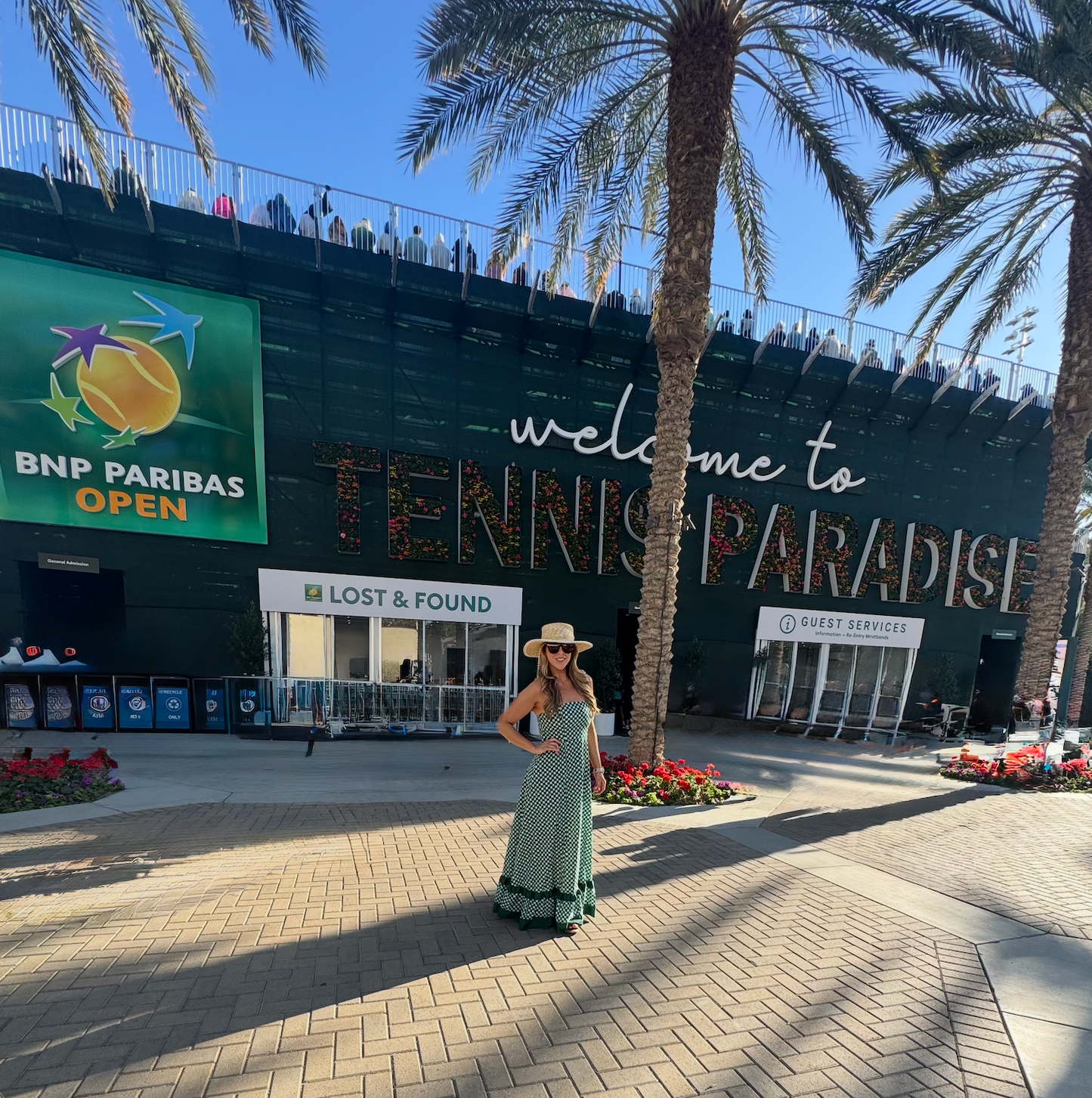 "Sarah-Kate" Green Checkered Dress