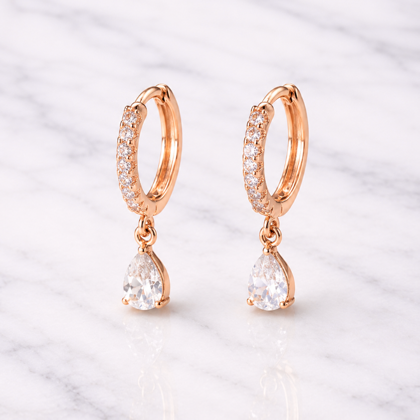 “Giselle” LUXE Demi Fine Petite Hoops