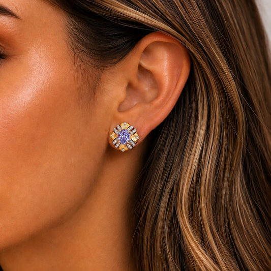 Lilac Vintage Earrings