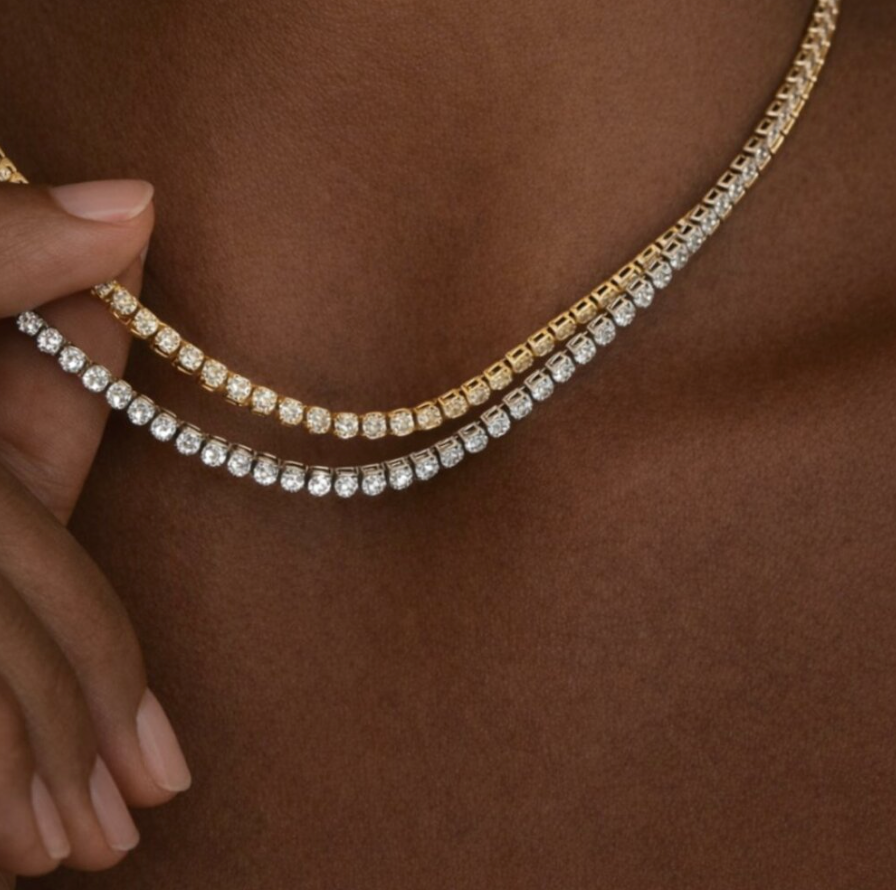 "Kenzie" Dainty Tennis Necklace