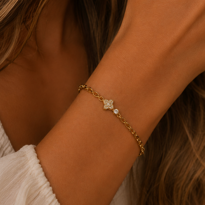 Clover Bracelet Pavé Bling