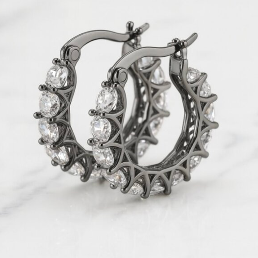 “Elizabeth” Estate Collection Demi Fine Hoop Earrings