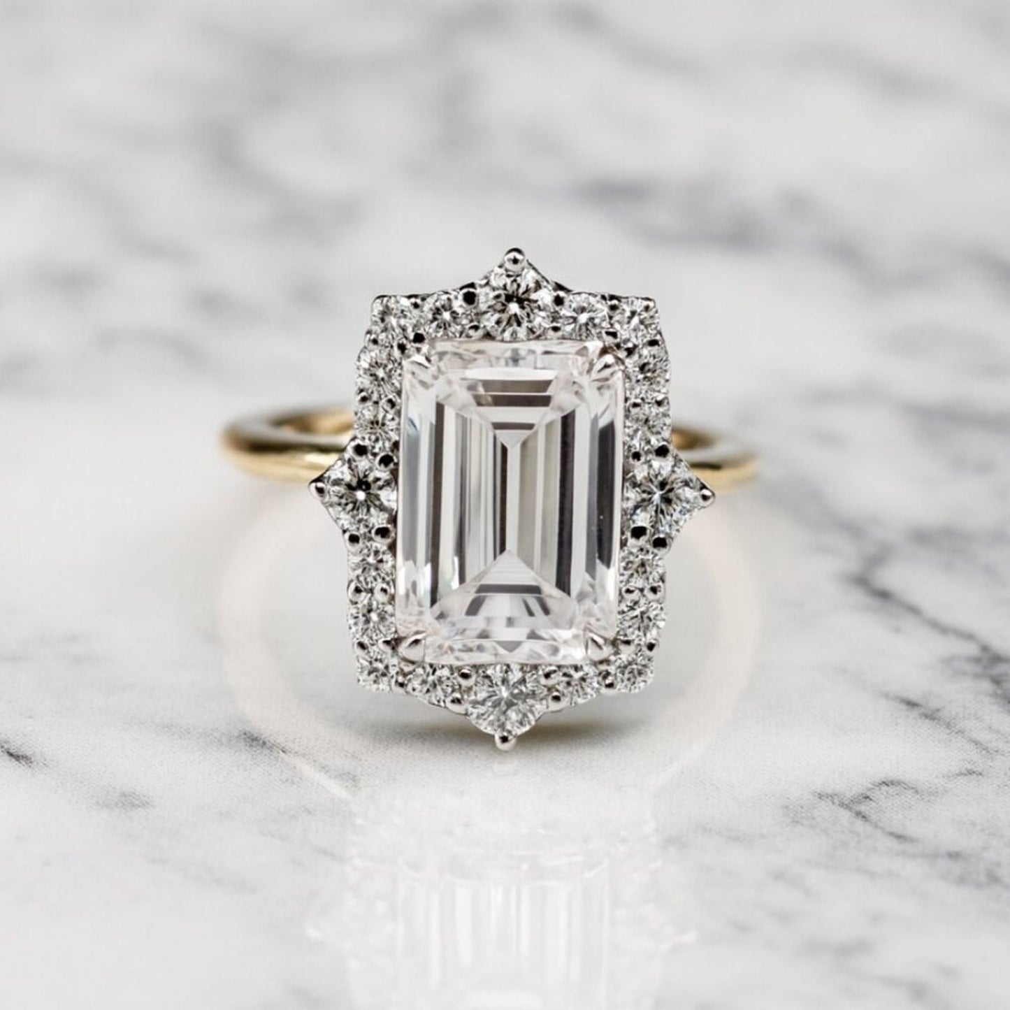 "Jameson" Lab Diamond 925 Emerald Cut Ring