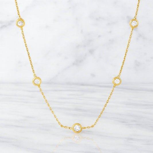 "Paloma" 4mm Lab Diamond 925 Necklace