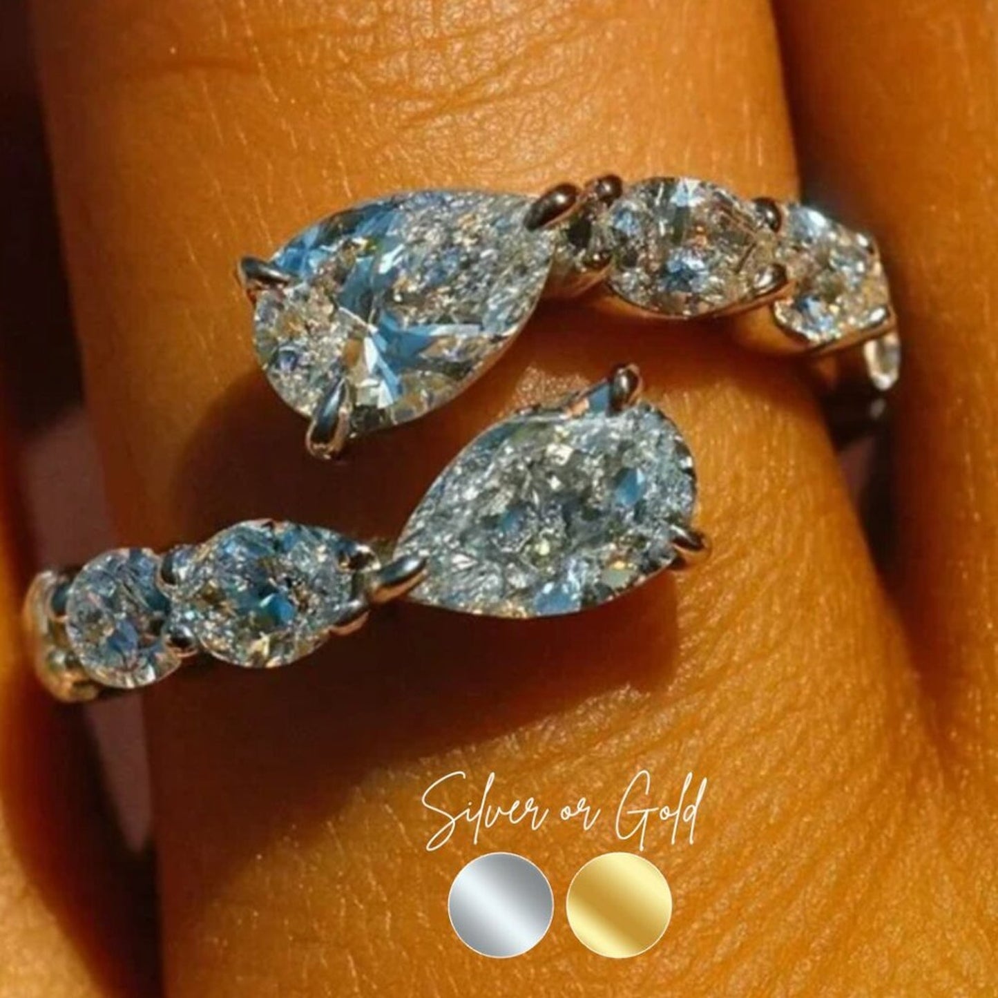 "Serena" Demi-Fine Silver Ring